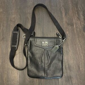 Coach Black Leather Crossbody Bag